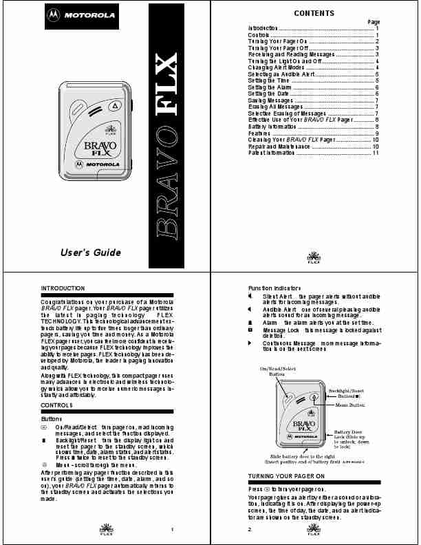Motorola Pager BRAVO FLX-page_pdf